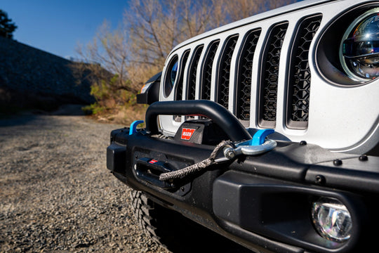 Rocktrix front brush 4.92" height - Compatible with 2018+ Jeep Wrangler JL, 2019+ Gladiator JT - Steel Bar Grille Guard for Steel Rubicon Bumper #size_5-inch-height