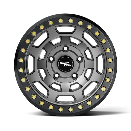 Rocktrix Offroad Wheels RT117BL Matte Gunmetal Beadlock rims - 5 lug holes