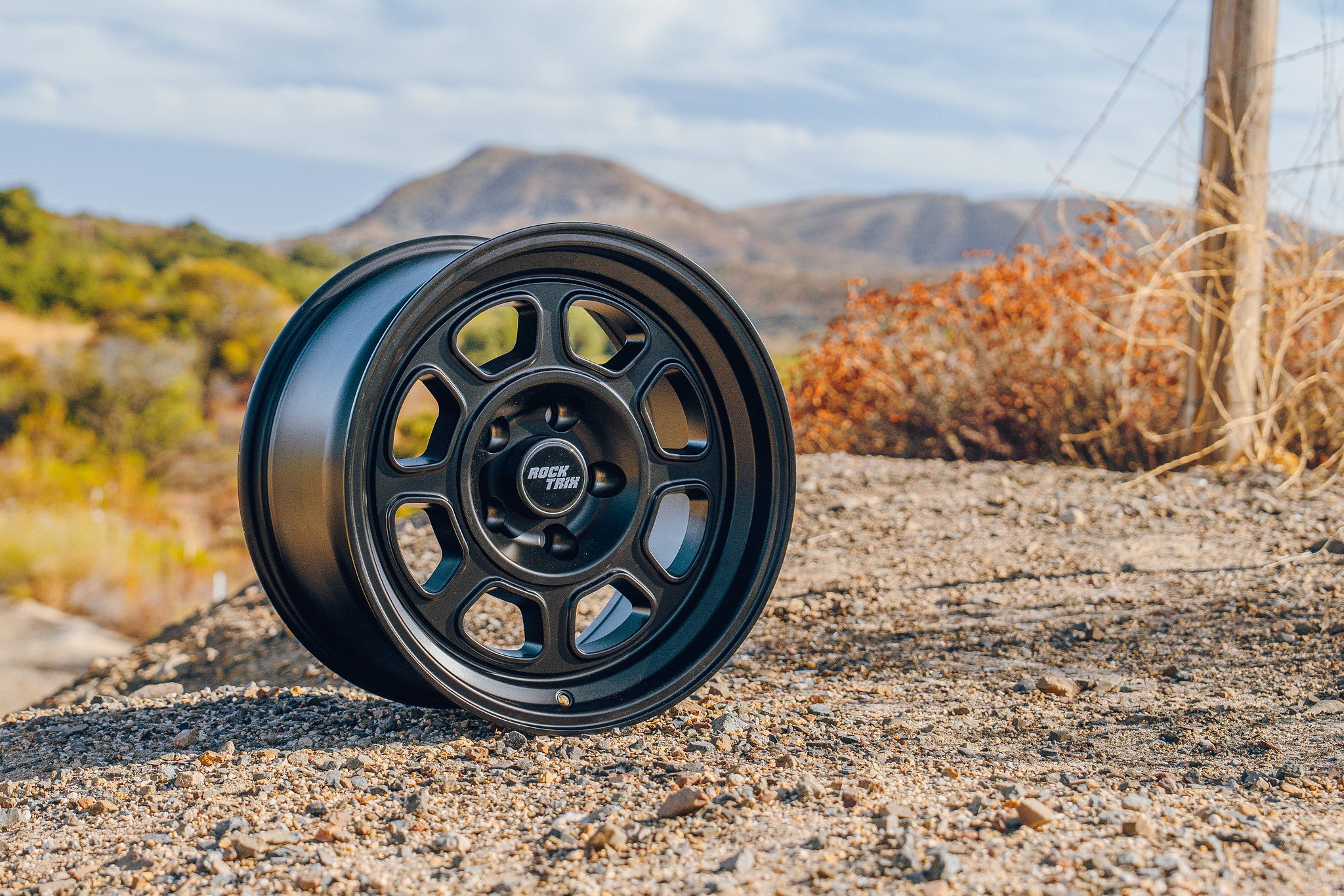 Rocktrix Offroad Wheel RT119 Matte Black 17x9 rim for Jeep Toyota Lexus Ford Chevrolet GMC