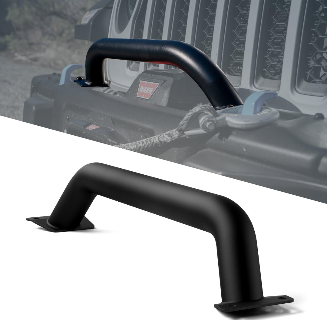 Rocktrix front brush 4.92" height - Compatible with 2018+ Jeep Wrangler JL, 2019+ Gladiator JT - Steel Bar Grille Guard for Steel Rubicon Bumper #size_5-inch-height