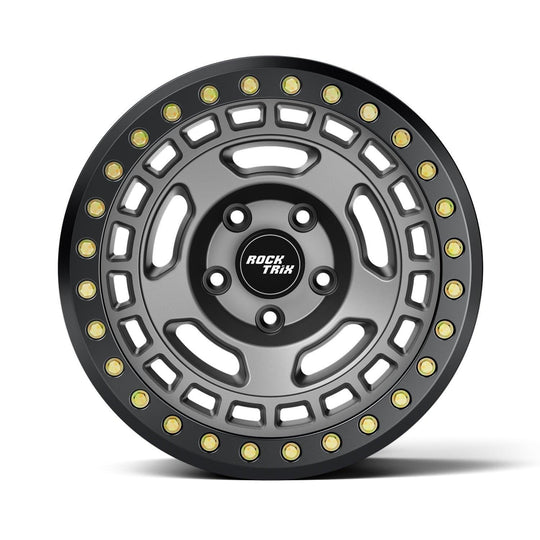 Rocktrix Offroad Wheels RT115BL Beadlock Matte Gunmetal 17x9 rim for Jeep