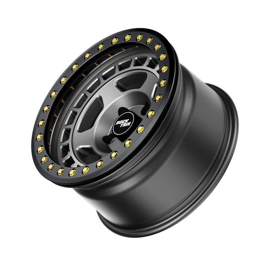 Rocktrix Offroad Wheels RT115BL Beadlock Matte Gunmetal 17x9 rim for Jeep