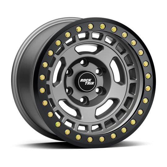 Rocktrix Offroad Wheels RT115BL Beadlock Matte Gunmetal 17x9 rim for Ford Toyota Lexus