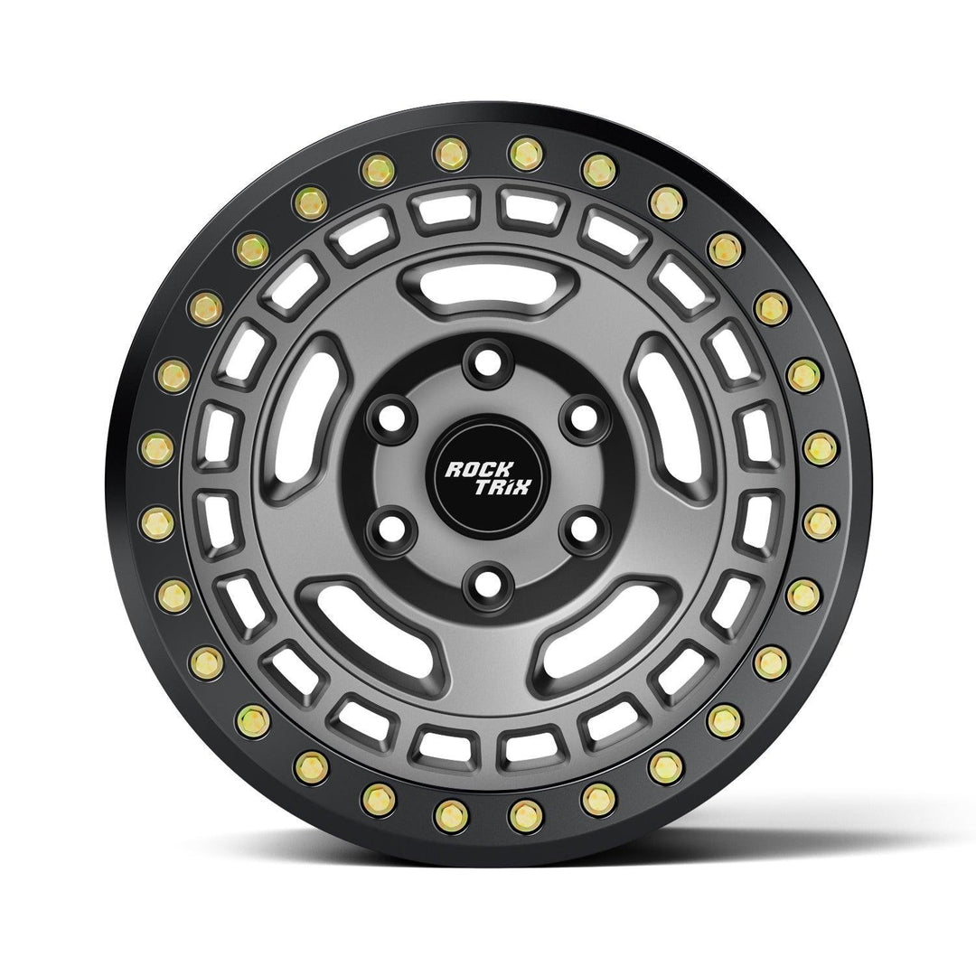 Rocktrix Offroad Wheels RT115BL Beadlock Matte Gunmetal 17x9 rim for Ford Toyota Lexus