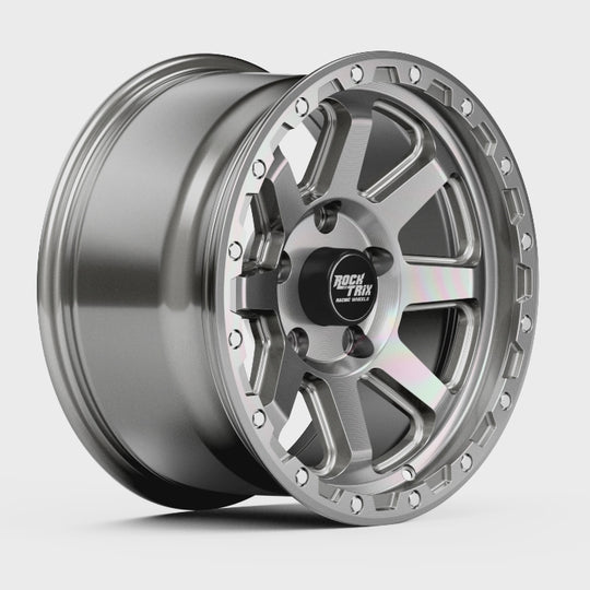 Rocktrix Offroad Wheel RT116 Machined Silver 17x9 rim. 5x127 for Jeep Wrangler JK JL Gladiator JT. 6x139.7 for Toyota Lexus. 360 degree video