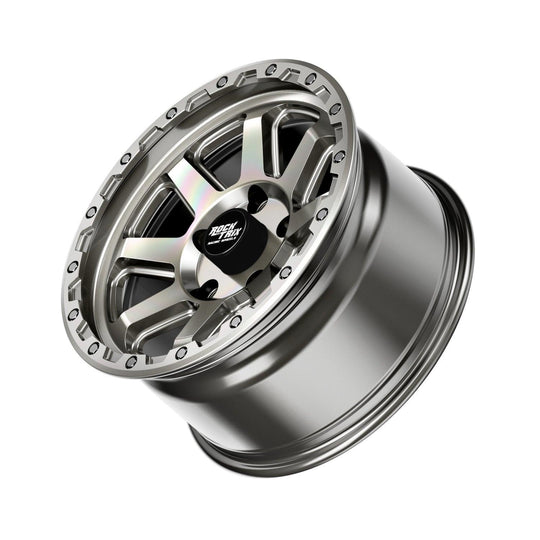 Rocktrix Offroad Wheel RT116 Machined Silver 17x9 rim. 5x127 for Jeep Wrangler JK JL Gladiator JT. 6x139.7 for Toyota Lexus