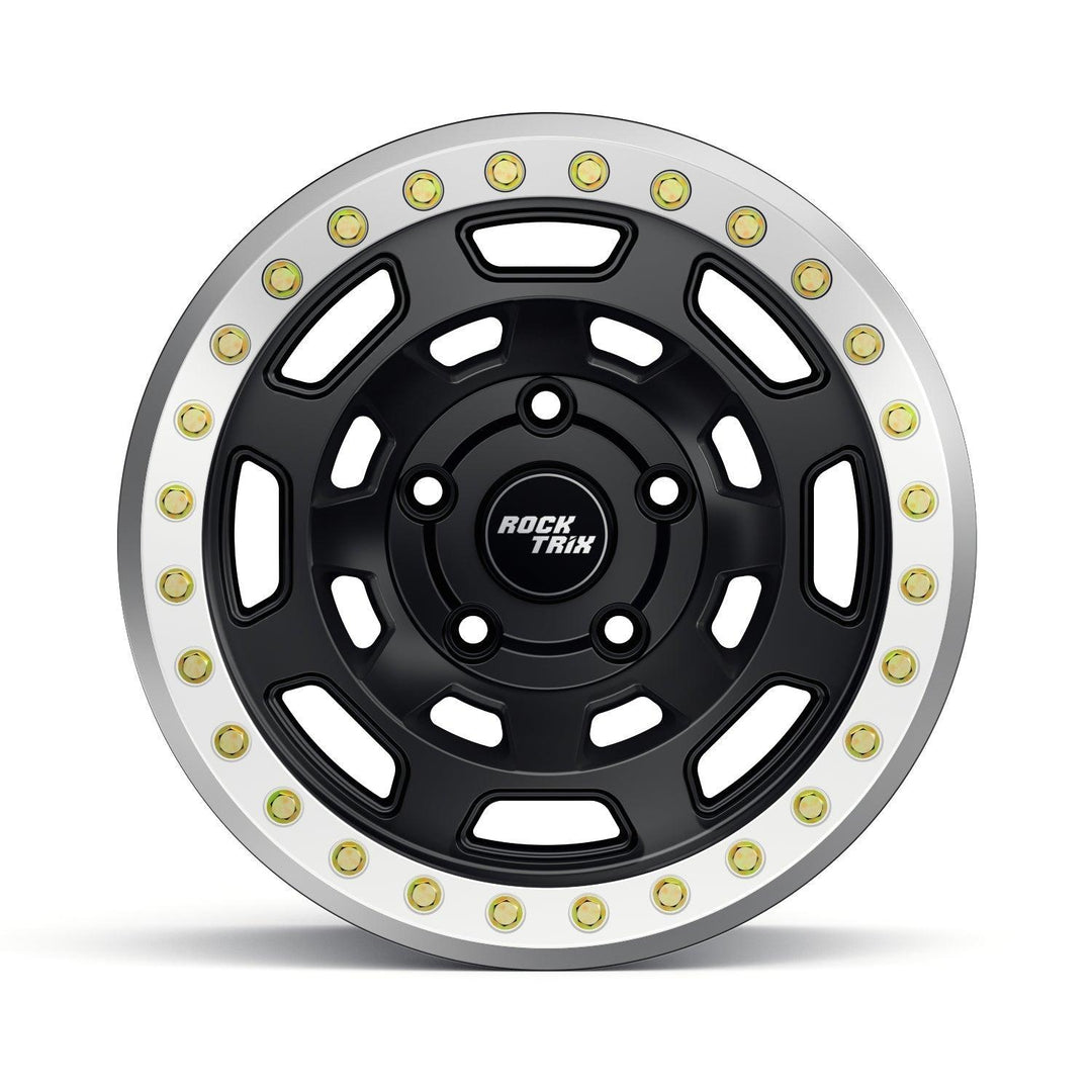 Rocktrix Offroad Wheels RT117BL Matte Black Beadlock rims - 5 lug holes
