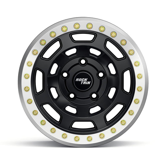 Rocktrix Offroad Wheels RT117BL Matte Black Beadlock rims - 5 lug holes