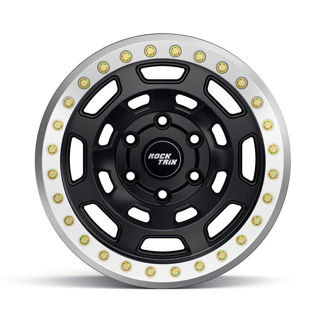 Rocktrix Offroad Wheels RT117BL Matte Black Beadlock rims - 6 lug holes