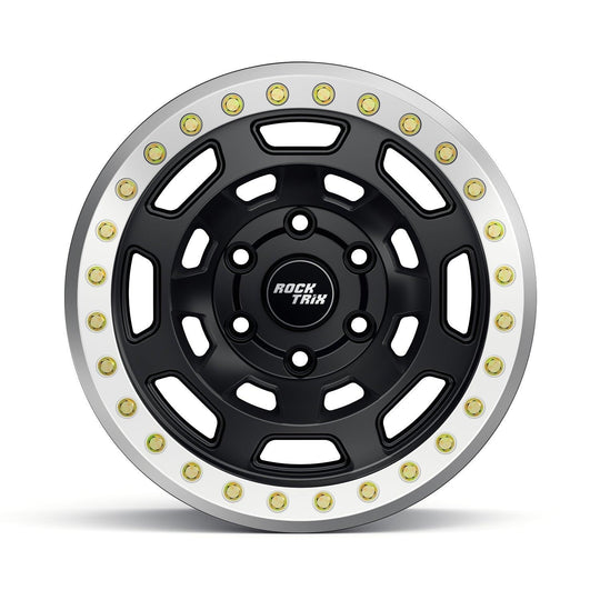 Rocktrix Offroad Wheels RT117BL Matte Black Beadlock rims - 6 lug holes