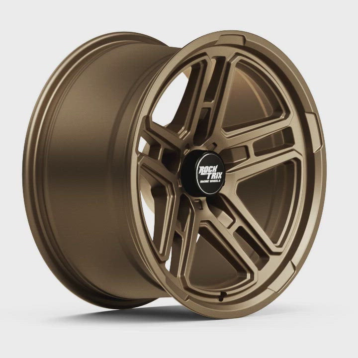 Rocktrix RT108 Matte Bronze 5 lug holesRockTrix Offroad RT108 Five Dual Spoke Wheel - Matte Bronze 5 lug holes