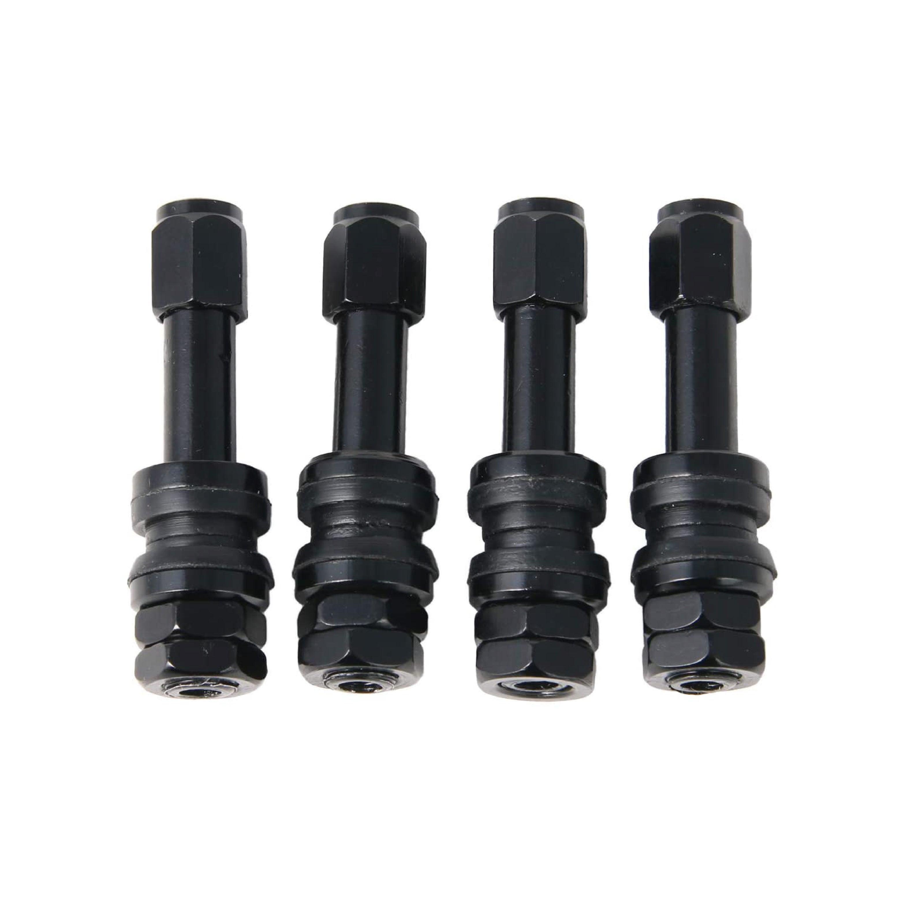 Black Aluminum Valve Stems Pack of 4 Rocktrix Offroad