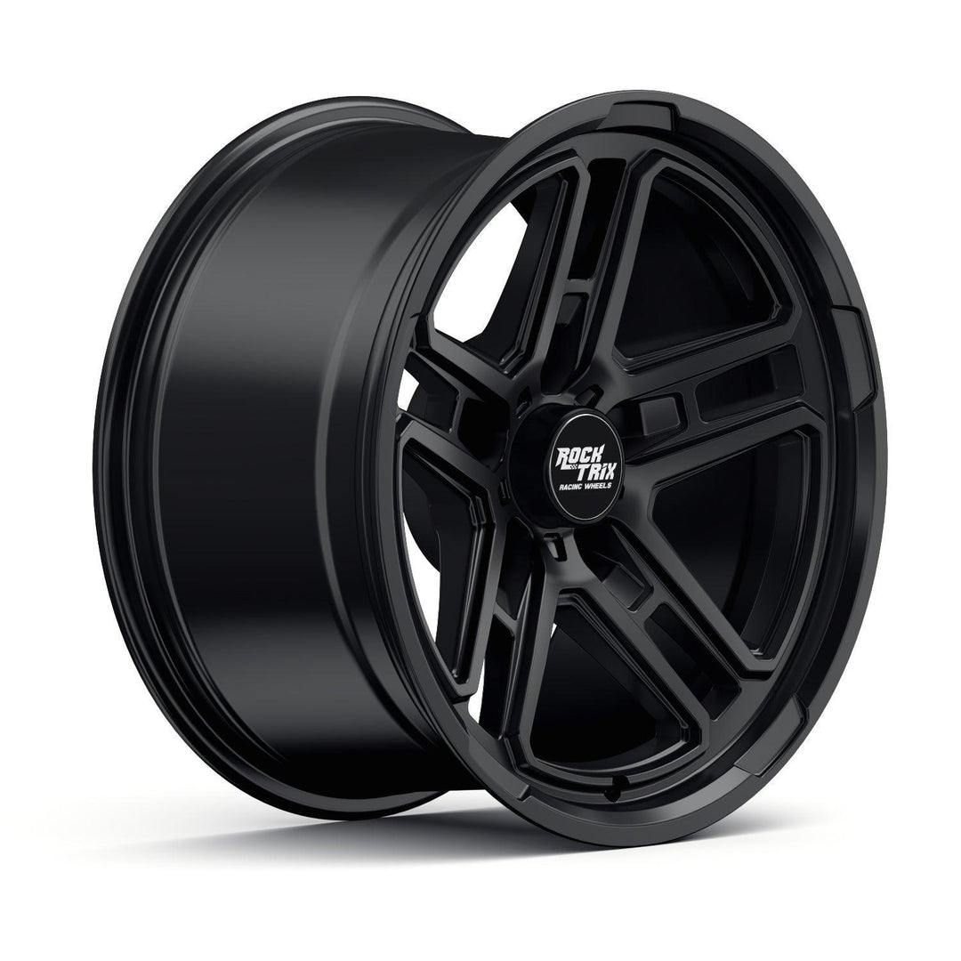 Rocktrix Offroad Wheels - RT108 - Five Dual Spoke - Matte Black / 5x127 | 71.5 / 17x9 | ET-12 (4.5") - Matte Black Rims for Jeep Wrangler