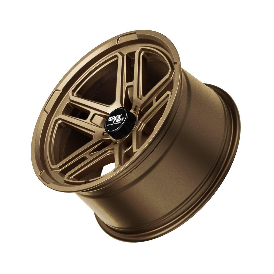 Rocktrix Offroad Wheels - RT108 - Five Dual Spoke - Matte Black / 5x127 | 71.5 / 17x9 | ET-12 (4.5") - Matte Bronze Rims for Jeep Wrangler Gladiator