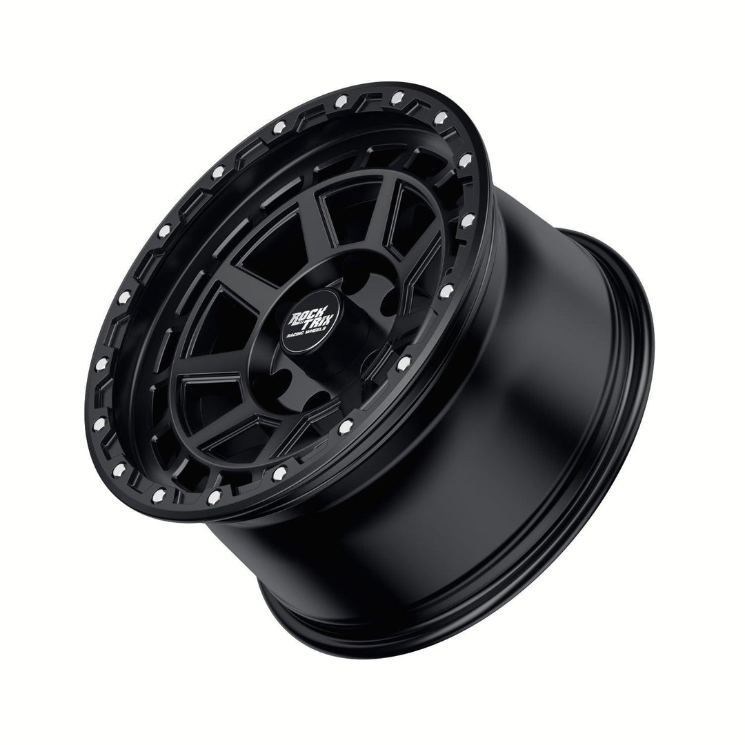 Rocktrix Offroad Wheels - RT114 - 9 Flat Spokes - Matte Black Rims for Tacoma 4Runner F150 Bronco Wrangler Gladiator