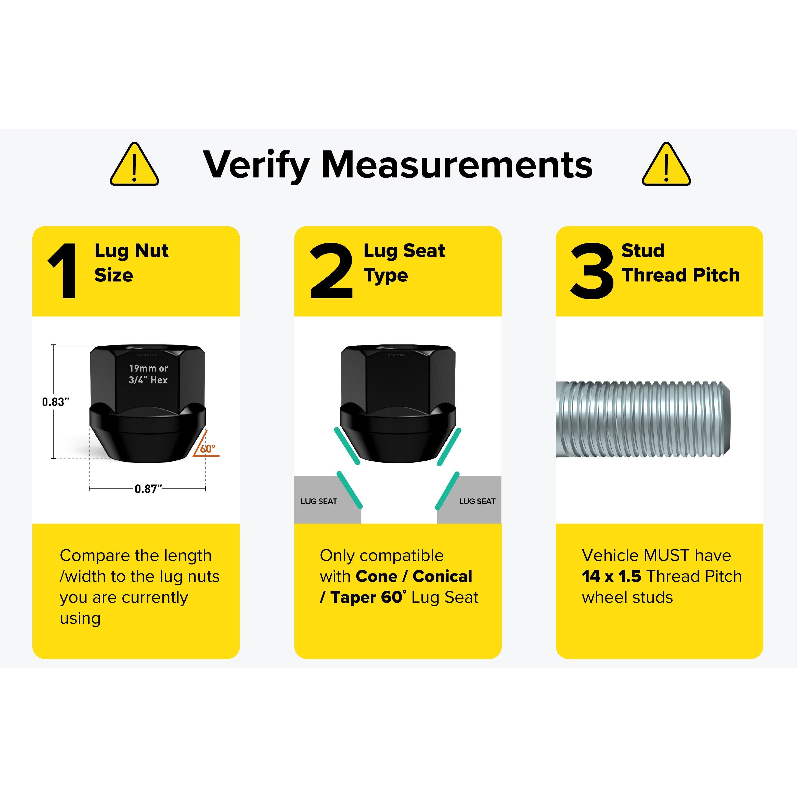 M14x1.5 Lug Nuts - Pack of 20 – Rocktrix Offroad