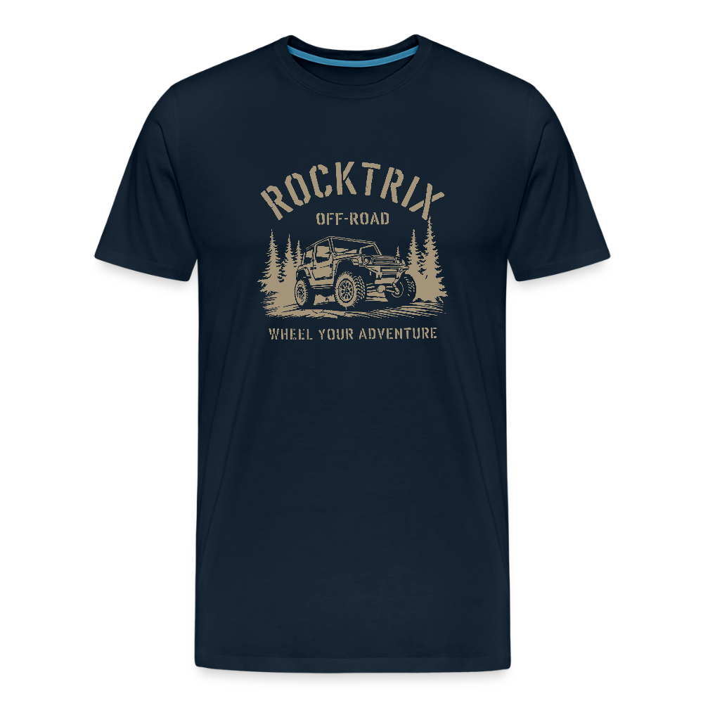 Rocktrix Woodsy Short Sleeve Tee - Deep Navy Color.