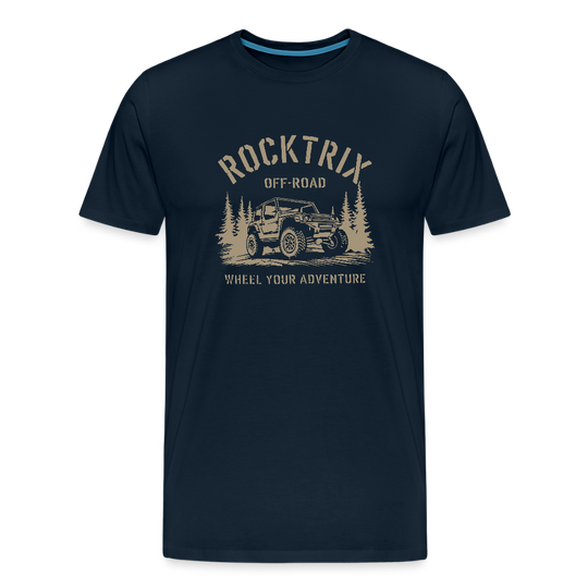 Rocktrix Woodsy Short Sleeve Tee - Deep Navy Color.