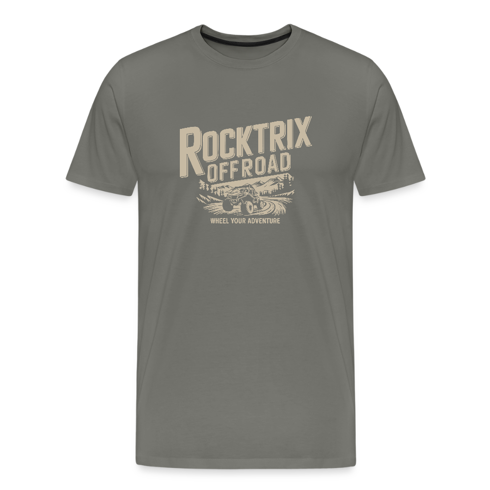Rocktrix UTV Short Sleeve Tee - Asphalt Gray Color