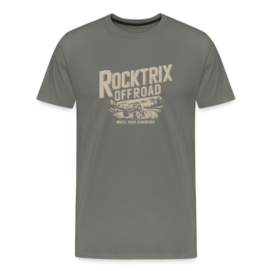 Rocktrix UTV Short Sleeve Tee - Asphalt Gray Color