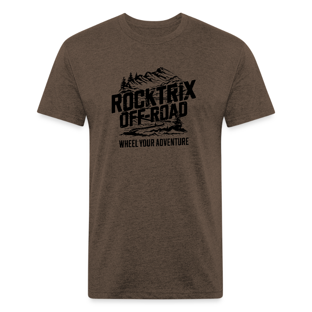 Rocktrix Trail Short Sleeve Tee - Heather Espresso Color