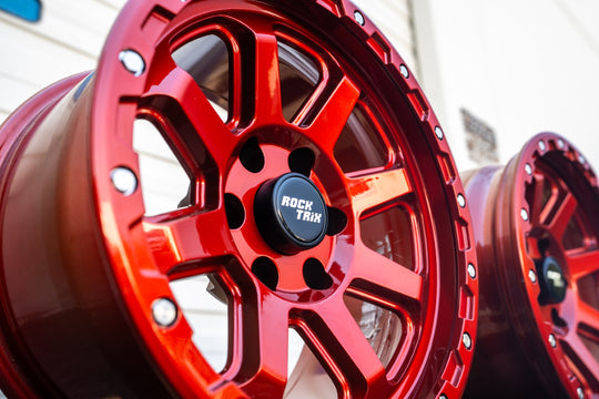 RT116 - 8 Straight Spoke Candy Red (Set of 5)