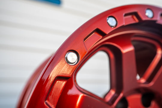 RT116 - 8 Straight Spoke Candy Red (Set of 5)