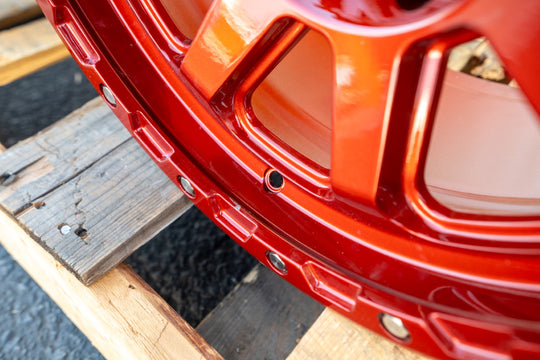 RT116 - 8 Straight Spoke Candy Red (Set of 5)