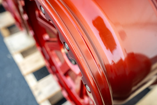 RT116 - 8 Straight Spoke Candy Red (Set of 5)