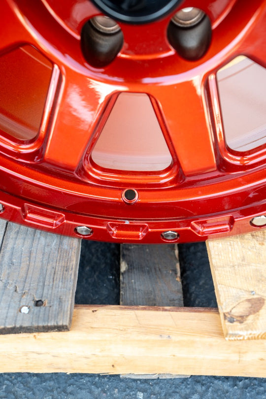 RT116 - 8 Straight Spoke Candy Red (Set of 5)