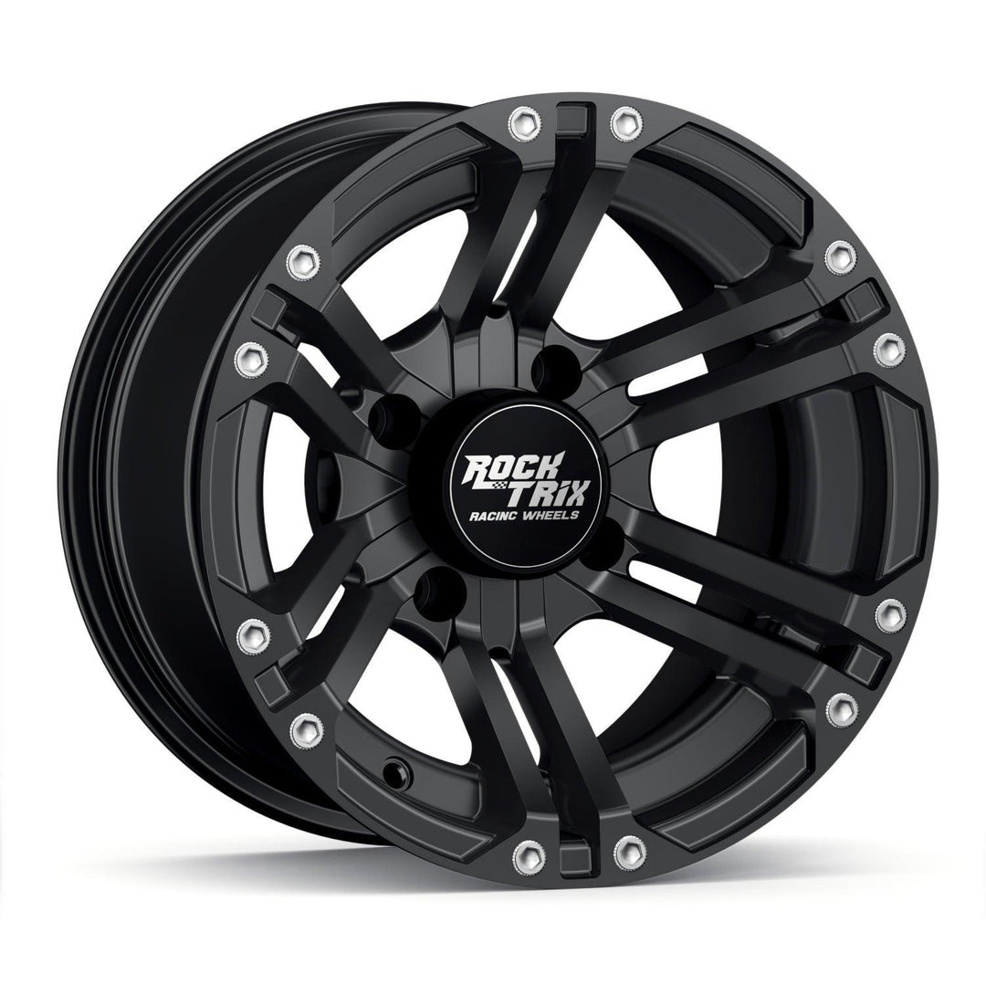 RockTrix RT104 14in ATV Wheels Rims 14x7 Matte Black | 4x137 RockTrix RT104 14in ATV Wheels Rims 14x7 Matte Black | 4x137