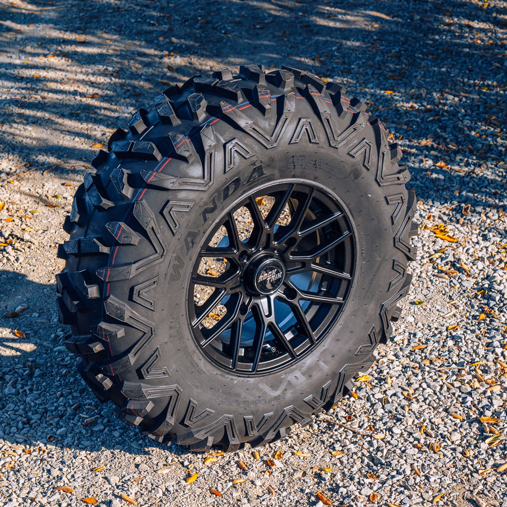 Rocktrix offroad wheel RT104 14x7 4x156 rim with 30x10-14 Tire 6-ply, radial. For ATV, UTV, compatible with Polaris