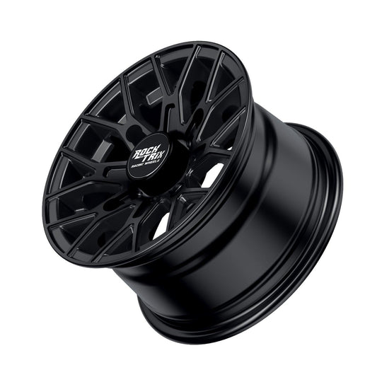 Rocktrix Offroad ATV UTV Wheels - RT104 - Eight Y-Spoke Mesh - 4x110 | 74 / 12x7 | ET30 - Matte Black Rims