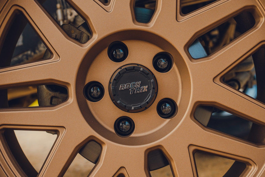 RockTrix Wheel Center Cap - Premium on RT110 Matte Bronze Wheel