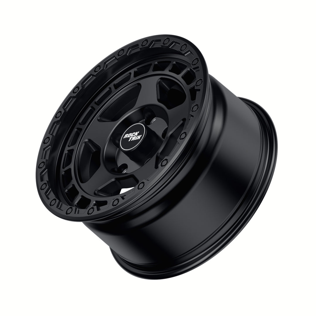 RockTrix Offroad Wheel RT115 Modern Five Spokes Wheel 18x9 Matte Black 5 Lug Holes Rim