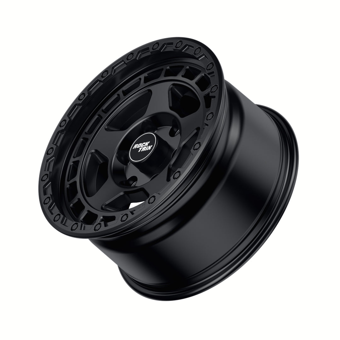 RockTrix Offroad Wheel RT115 Modern Five Spokes Wheel 18x9 Matte Black 6 Lug Holes Rim