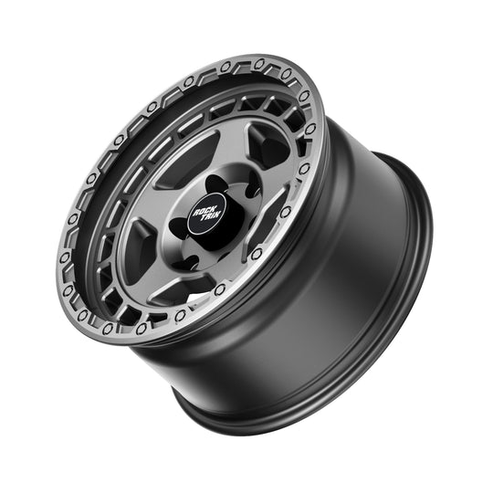 RockTrix Offroad Wheel RT115 Modern Five Spokes Wheel 18x9 Matte Gunmetal 6 Lug Holes Rim