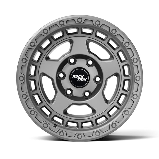 RockTrix Offroad Wheel RT115 Modern Five Spokes Wheel 18x9 Matte Gunmetal 6 Lug Holes Rim