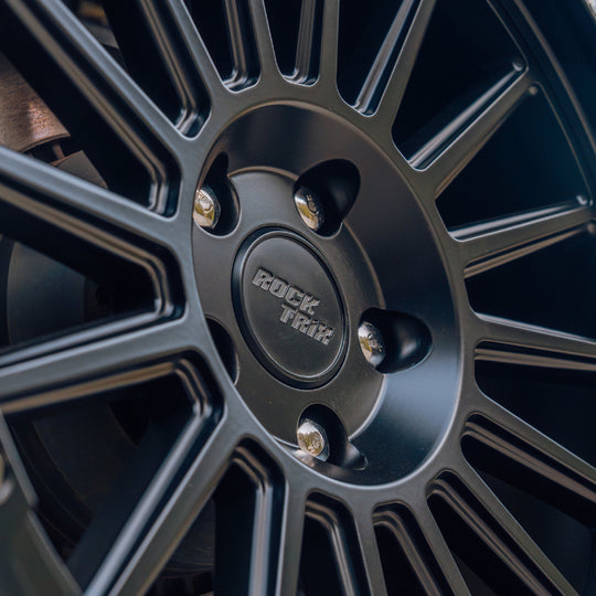 Rocktrix Wheel Center Cap Flat Recessed Matte Black low profile centercap on RT113 rim 