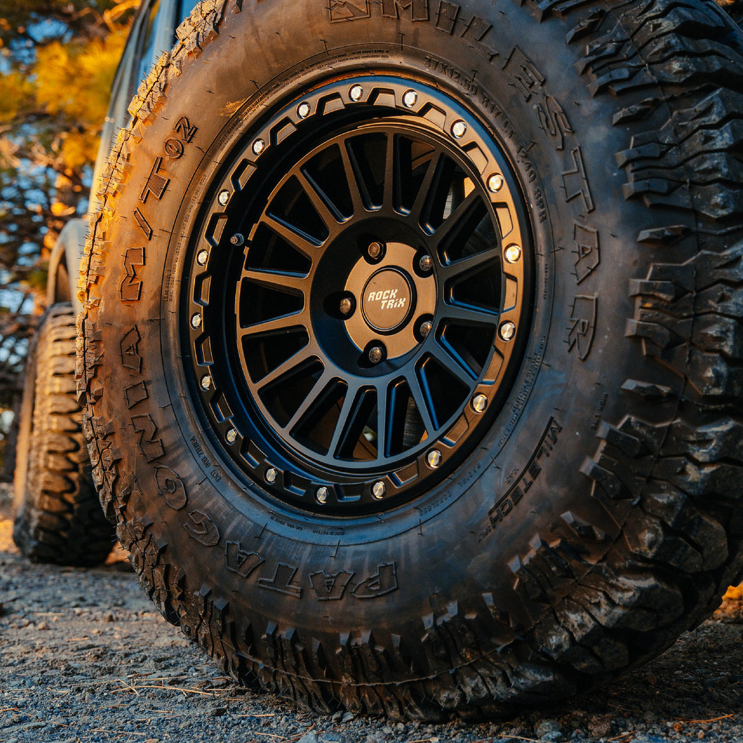 Rocktrix Wheel Center Cap Metal Black on RT113 rim