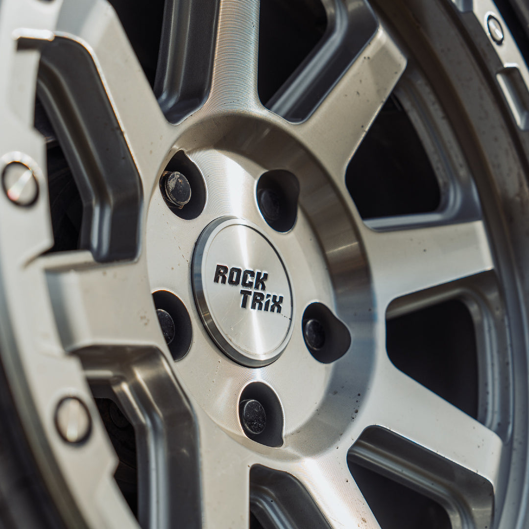 Rocktrix Wheel Center Cap Metal Silver on RT116 rim