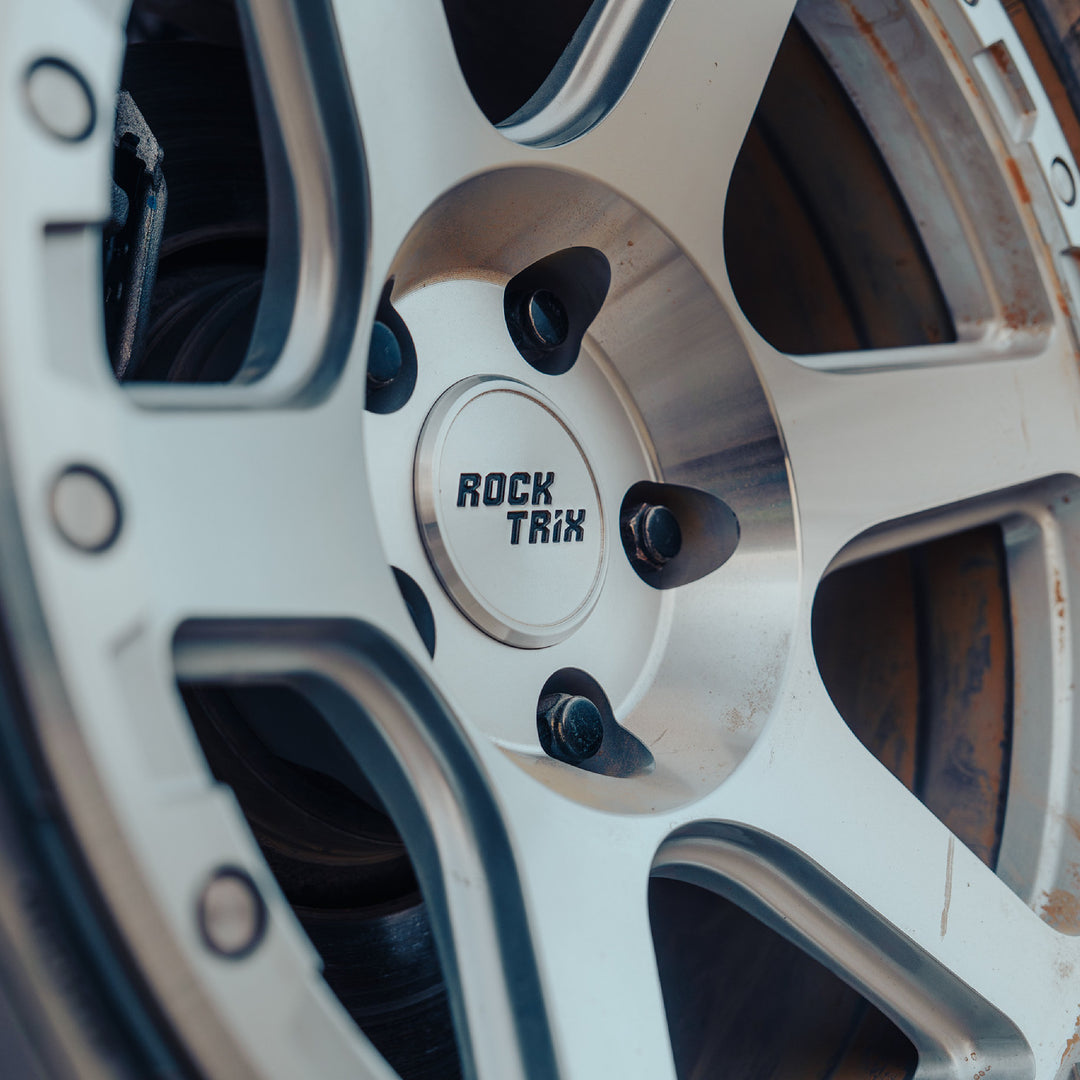 Rocktrix Wheel Center Cap Metal Silver on RT112 rim