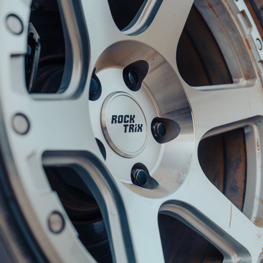 Rocktrix Wheel Center Cap Metal Silver on RT112 rim