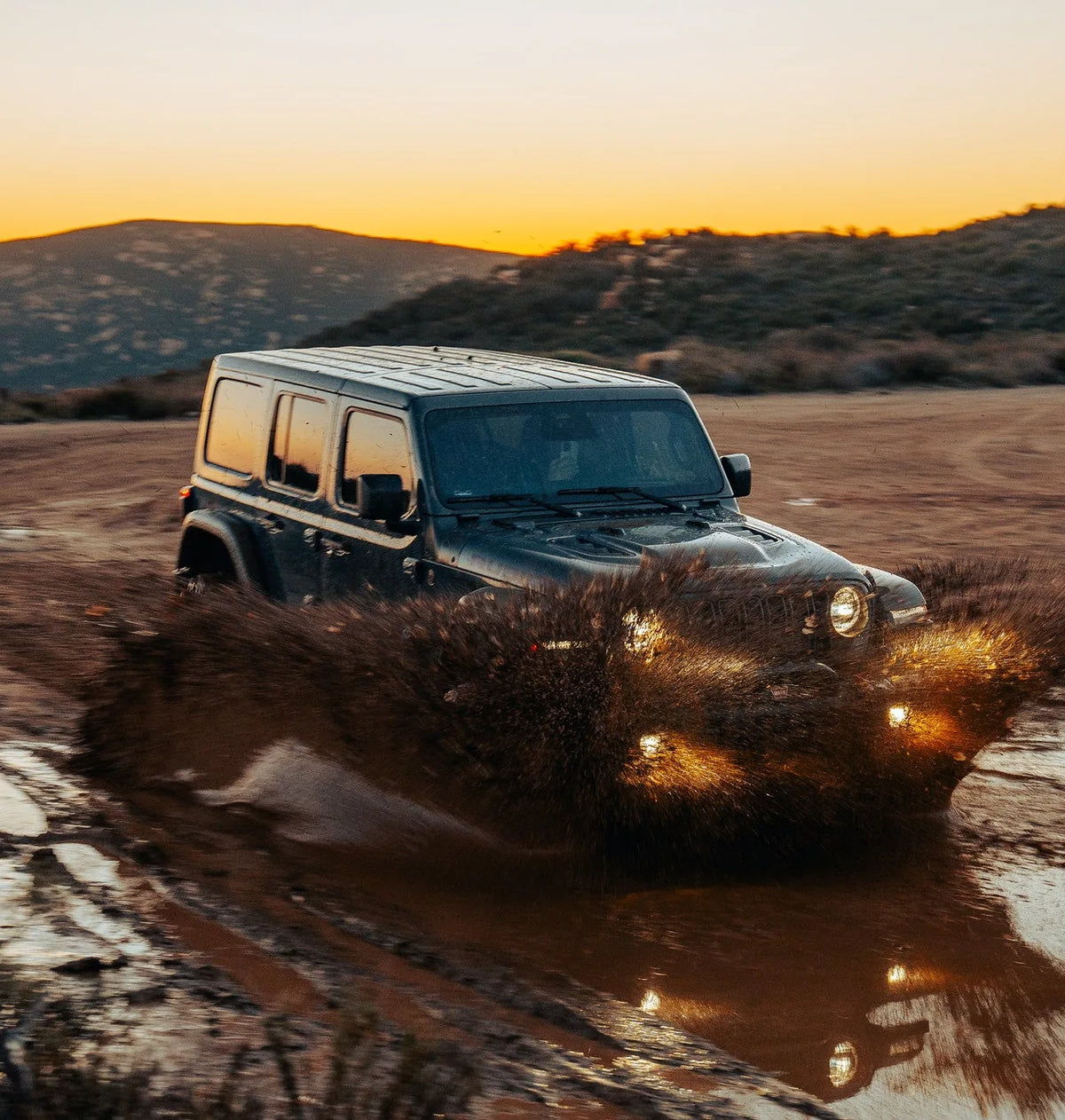 Rocktrix RT111 Matte Gunmetal wheels on a Jeep Wrangler JL