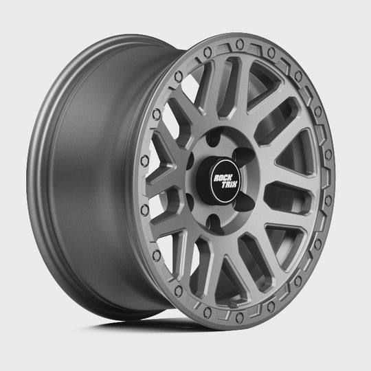 Rocktrix Offroad Wheels RT110 Matte Gunmetal 17x8.5 6-Lug rim for Toyota Lexus Ford F150 Bronco