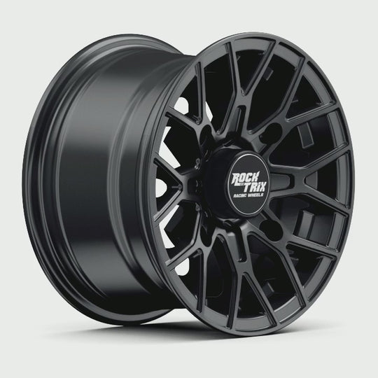 RT104 - Eight Y-Spoke Mesh, Matte Black, 4-Lug hole, 360 degree video