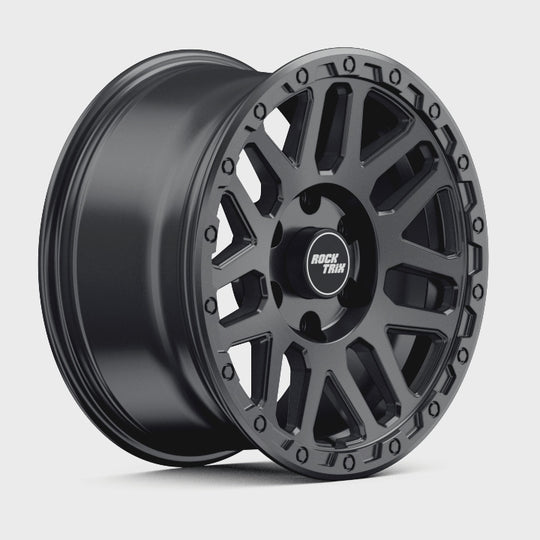 Rocktrix Offroad Wheels RT110 Matte Black  6-Lug rim size 17x8.5 for Toyota Lexus Ford F150 Bronco