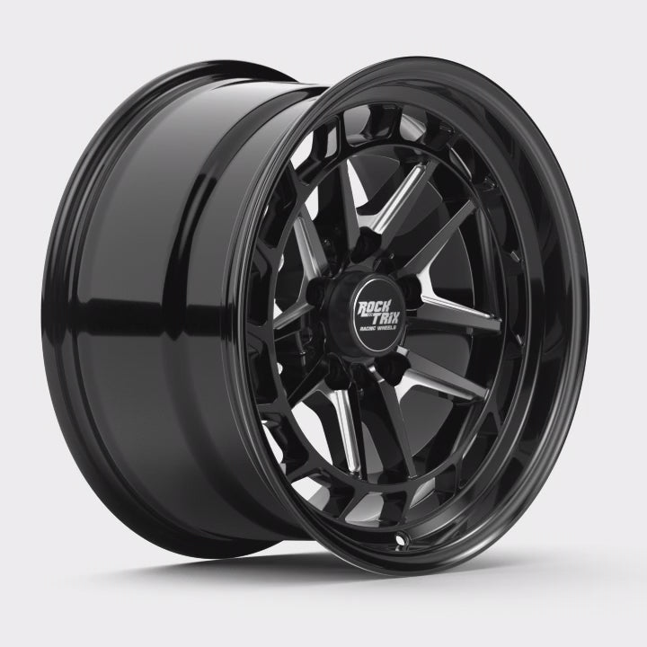 Rocktrix RT118 - 5 Split Spoke Angular Aerofin, 17x9 Wheels