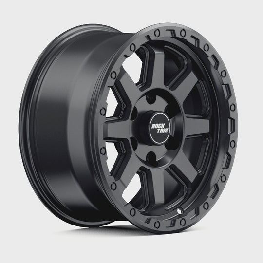 Rocktrix Offroad Wheels RT110 Matte Black 17x8.5 6-Lug rim for Toyota Lexus Ford F150 Bronco