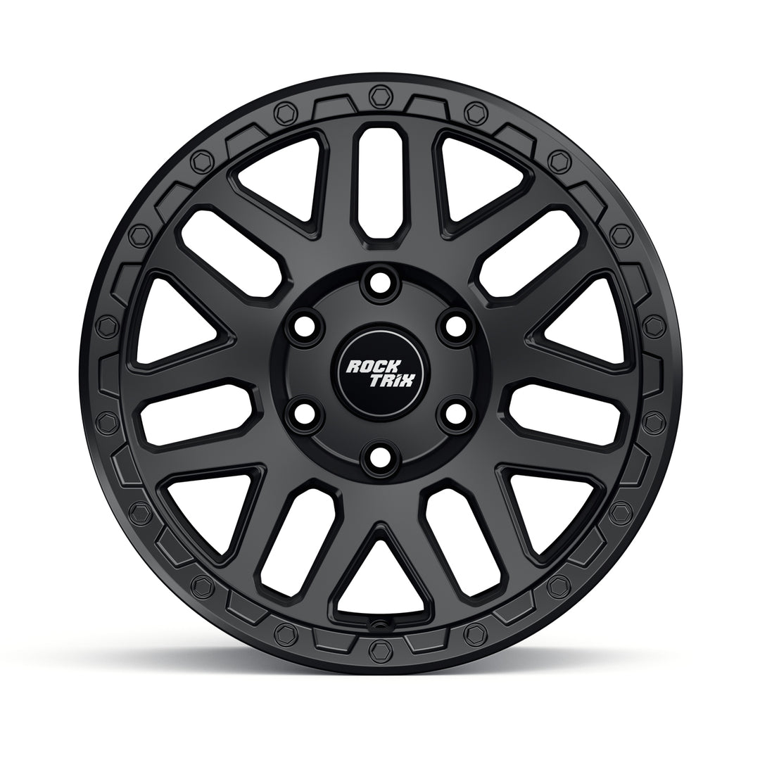 Rocktrix Offroad Wheels RT110 Matte Black  6-Lug rim size 17x8.5 for Toyota Lexus Ford F150 Bronco